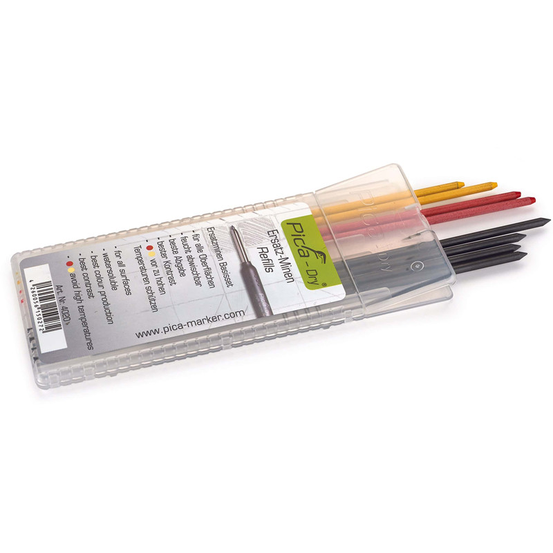 Dry Graphite Refill - 10 Piece - Color:Assorted - Types:SB - Soft